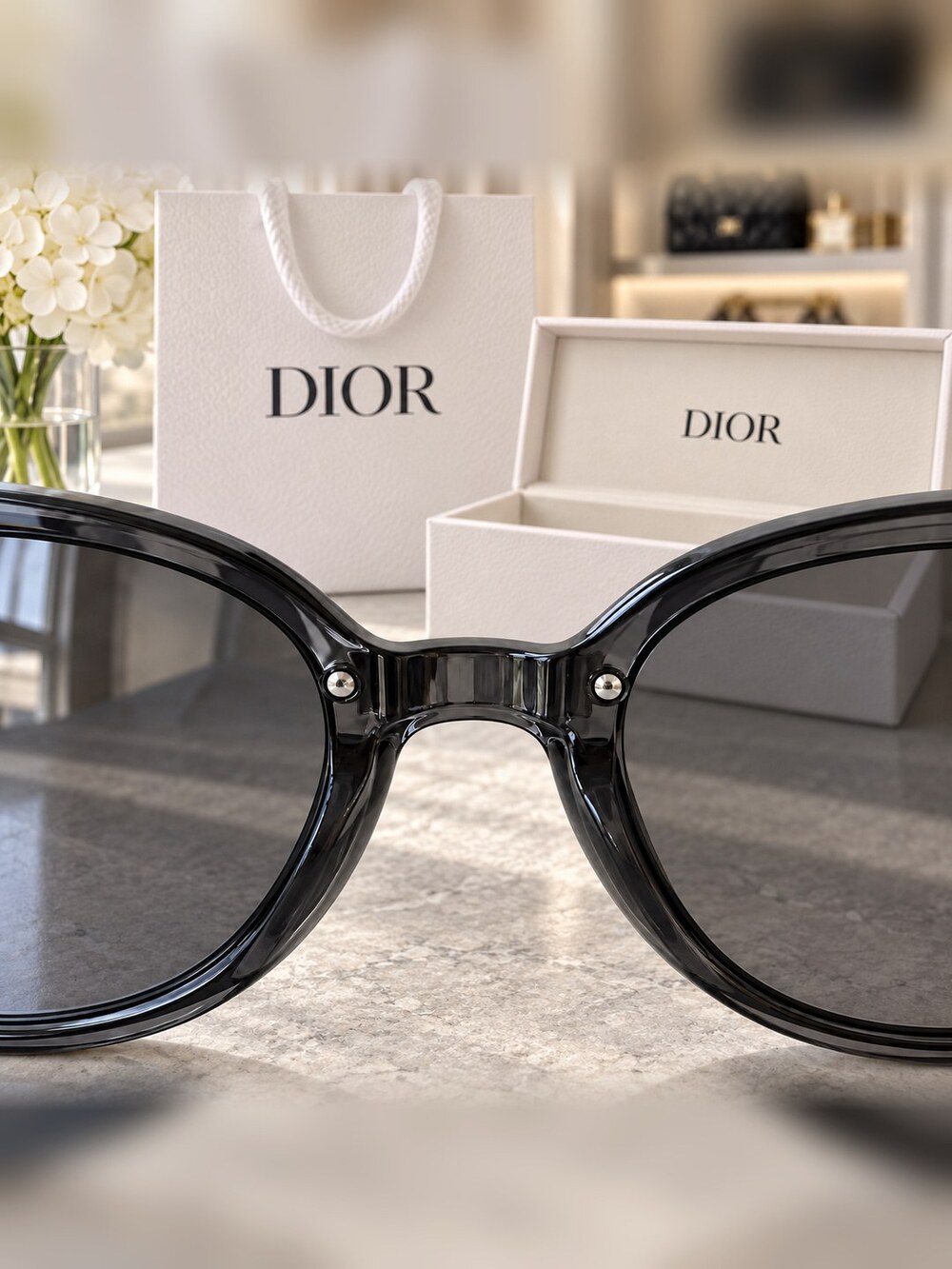 Dior Smoke Cat Eye Sunglasses - Picture 5 of 6